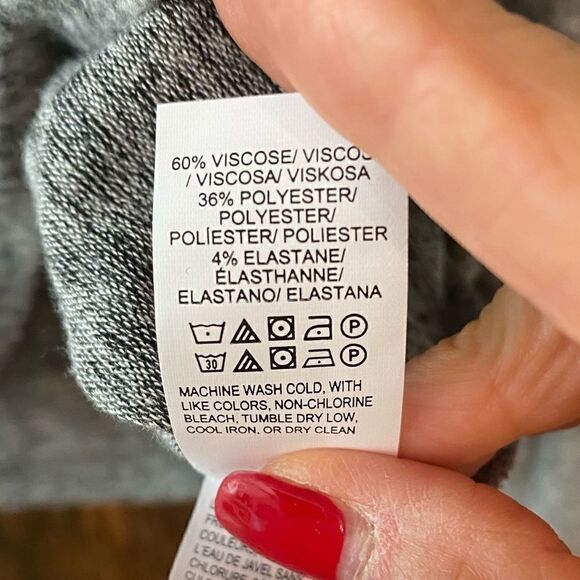 Lucky Brand S Heathered Gray BOHO Soft Bell Sleeves Sweater - Picture 8 of 10